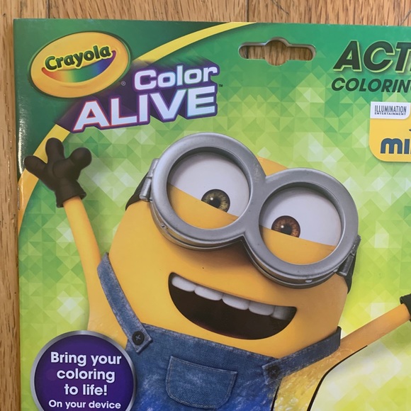 Crayola Color Alive action coloring pages minions - Picture 3 of 9